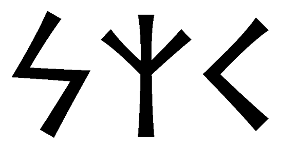 szk - Напиши имя SZK рунами - ᛋᛉᚲ - Значение и характер имени SZK -