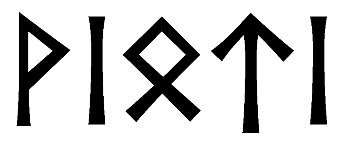 vioti - Напиши имя  VIOTI рунами  - ᚹᛁᛏᛁ - Значение и характер имени  VIOTI - 