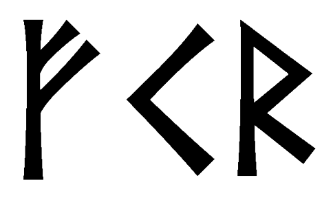 fkr - Напиши имя  FKR рунами  - ᚠᚲᚱ - Значение и характер имени  FKR - 