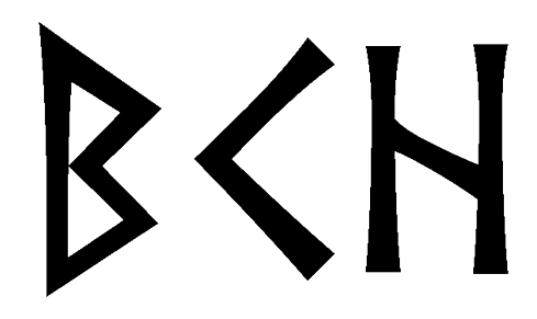 bkh - Напиши имя  BKH рунами  - ᛒᚲᚺ - Значение и характер имени  BKH - 