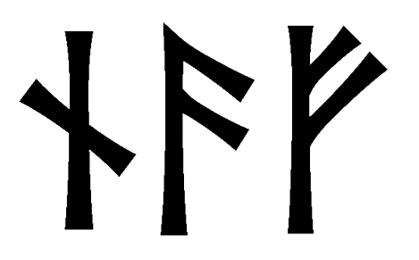 naf - Напиши имя  NAF рунами  - ᚾᚠ - Значение и характер имени  NAF - 