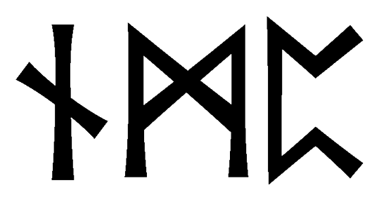 nmp - Напиши имя NMP рунами - ᚾᛗᛈ - Значение и характер имени NMP -