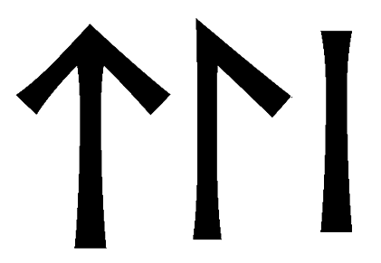tli - Напиши имя TLI рунами - ᛏᛚᛁ - Значение и характер имени TLI -