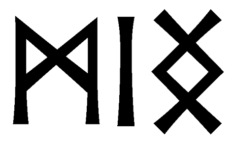 ming - Напиши имя  MING рунами  - ᛗᛁᚾᚷ - Значение и характер имени  MING - 