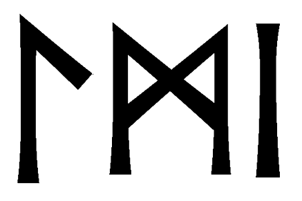 lmi - Напиши имя LMI рунами - ᛚᛗᛁ - Значение и характер имени LMI -