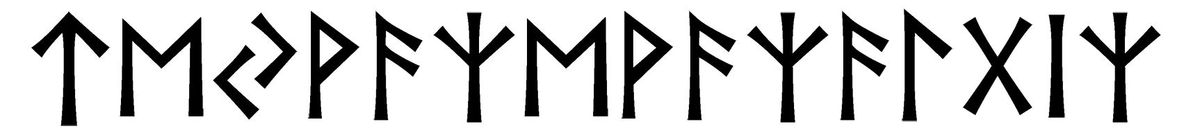 teyvaz-evaz-algiz - Напиши имя  ТЕЙВАЗ-ЭВАЗ-АЛГИЗ рунами  - ᛏᛖᛃᚹᚨᛉᛖᚹᚨᛉᚨᛚᚷᛁᛉ - Значение и характер имени  ТЕЙВАЗ-ЭВАЗ-АЛГИЗ - 