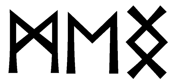 meng - Напиши имя  MENG рунами  - ᛗᛖᚾᚷ - Значение и характер имени  MENG -