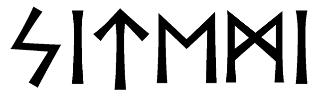 sitemi - Напиши имя  SITEMI рунами  - ᛋᛁᛏᛖᛗᛁ - Значение и характер имени  SITEMI - 