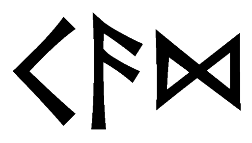 kad - Напиши имя  KAD рунами  - ᚲᚨᛞ - Значение и характер имени  KAD - 