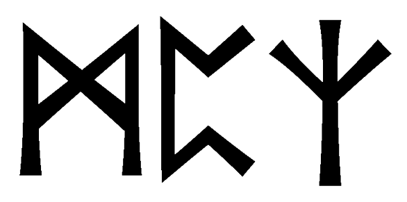 mpz - Напиши имя  MPZ рунами  - ᛗᛈᛉ - Значение и характер имени  MPZ - 