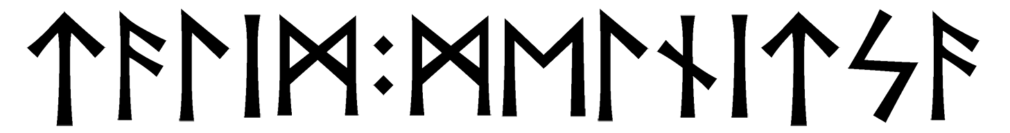 talim+melnitsa - Напиши имя  TALIM+MELNITSA рунами  - ᛏᚨᛚᛁᛗ:ᛗᛖᛚᚾᛁᛏᛋᚨ - Значение и характер имени  TALIM+MELNITSA - 