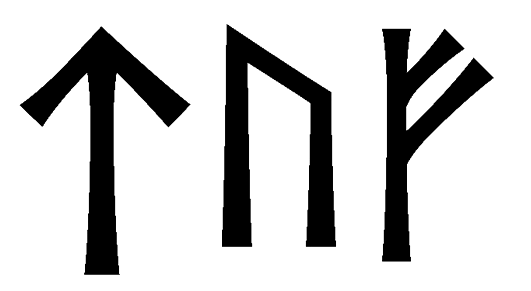 tuf - Напиши имя  TUF рунами  - ᛏᚢᚠ - Значение и характер имени  TUF - 
