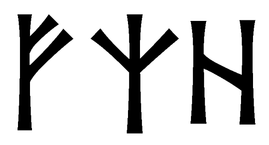 fzh - Напиши имя  FZH рунами  - ᚠᛉᚺ - Значение и характер имени  FZH - 