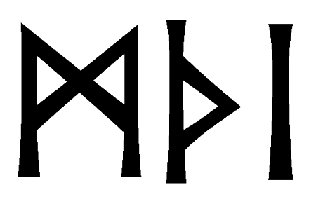 mthi - Напиши имя  MTHI рунами  - ᛗᛏᚺᛁ - Значение и характер имени  MTHI - 