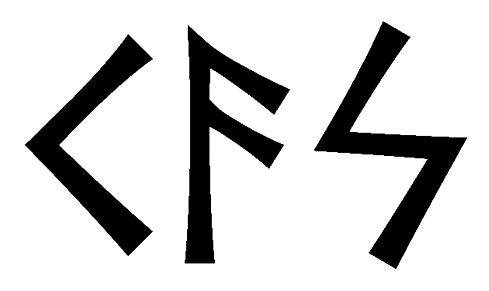 kas - Напиши имя KAS рунами - ᚲᚨᛋ - Значение и характер имени KAS -