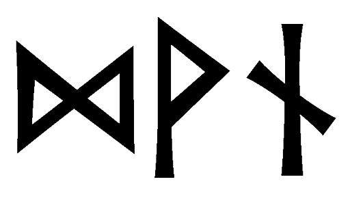 dvn - Напиши имя DVN рунами - ᛞᚾ - Значение и характер имени DVN -