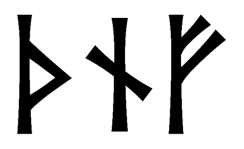 thnf - Напиши имя  THNF рунами  - ᛏᚺᚾᚠ - Значение и характер имени  THNF - 