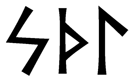 sthl - Напиши имя  STHL рунами  - ᛋᛏᚺᛚ - Значение и характер имени  STHL - 