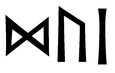 dui - Напиши имя  DUI рунами  - ᛞᚢᛁ - Значение и характер имени  DUI - 