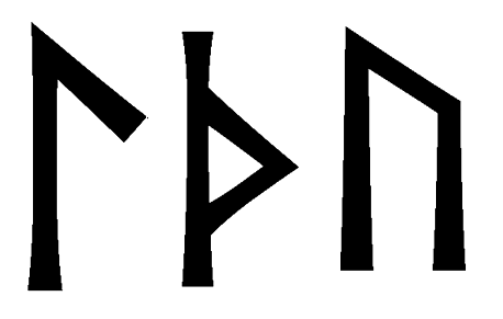 lthu - Напиши имя  LTHU рунами  - ᛚᛏᚺᚢ - Значение и характер имени  LTHU - 