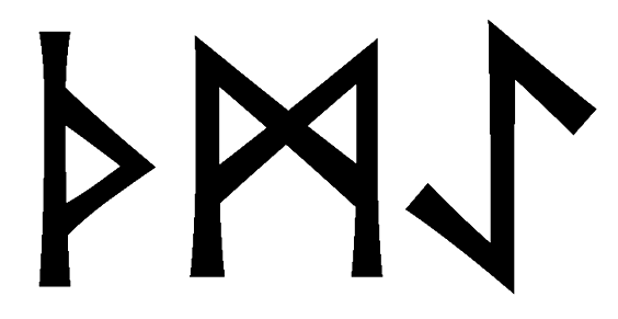 thmae - Напиши имя  THMAE рунами  - ᛏᚺᛗᚨᛖ - Значение и характер имени  THMAE - 