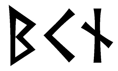 bkn - Напиши имя  BKN рунами  - ᛒᚲᚾ - Значение и характер имени  BKN - 