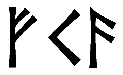 fka - Напиши имя  FKA рунами  - ᚠᚲᚨ - Значение и характер имени  FKA - 
