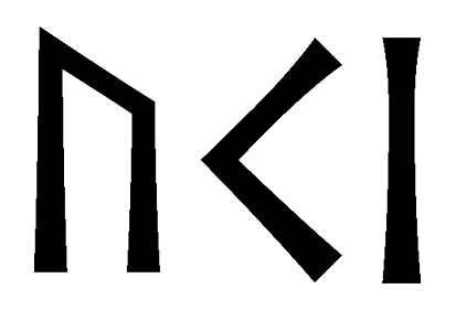 uki - Напиши имя  UKI рунами  - ᚢᚲᛁ - Значение и характер имени  UKI - 