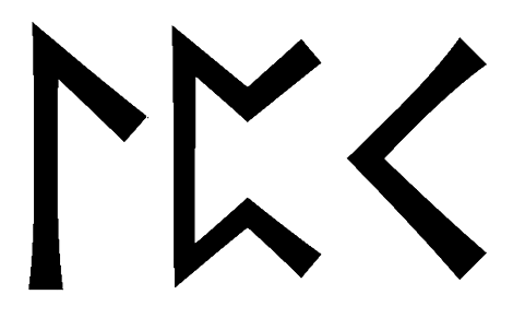 lpk - Напиши имя  LPK рунами  - ᛚᛈᚲ - Значение и характер имени  LPK - 