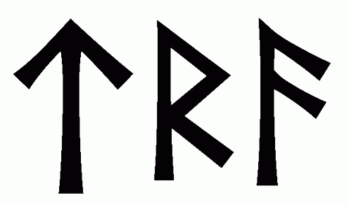 tra - Напиши имя  TRA рунами  - ᛏᚱᚨ - Значение и характер имени  TRA - 