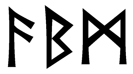 abm - Напиши имя  ABM рунами  - ᚨᛒᛗ - Значение и характер имени  ABM - 