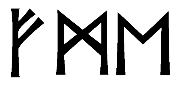 fme - Напиши имя  FME рунами  - ᚠᛗᛖ - Значение и характер имени  FME - 