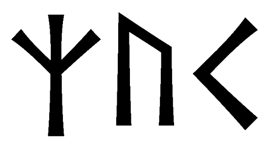 zuc - Напиши имя  ZUC рунами  - ᛉᚢᚲ - Значение и характер имени  ZUC - 