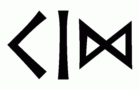 kid - Напиши имя KID рунами - ᚲᛁᛞ - Значение и характер имени KID - 